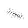 Skarlat RSL74146 6×2W BK 4000K-0