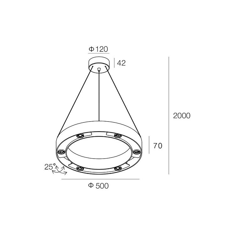 Skarlat  RHL74110 6×3W BK 4000K