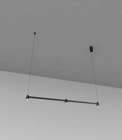 Skarlat  RHL7741 3×5W BK 3000K