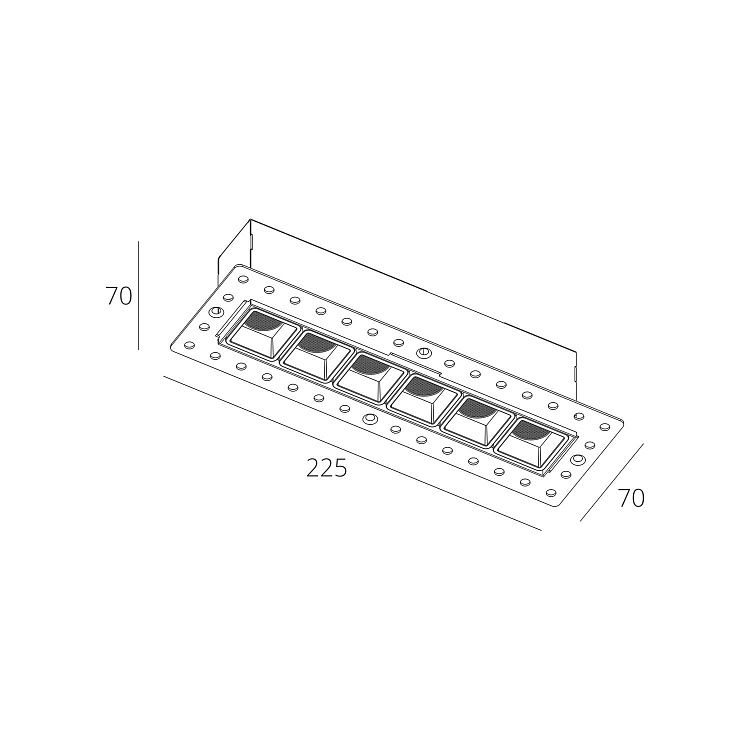 Skarlat RSL74146 6×2W WH 4000K