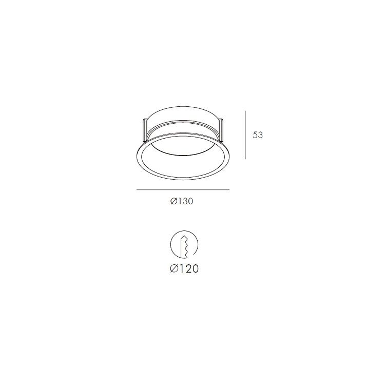 Skarlat  RDL73032 15W WH 3000K