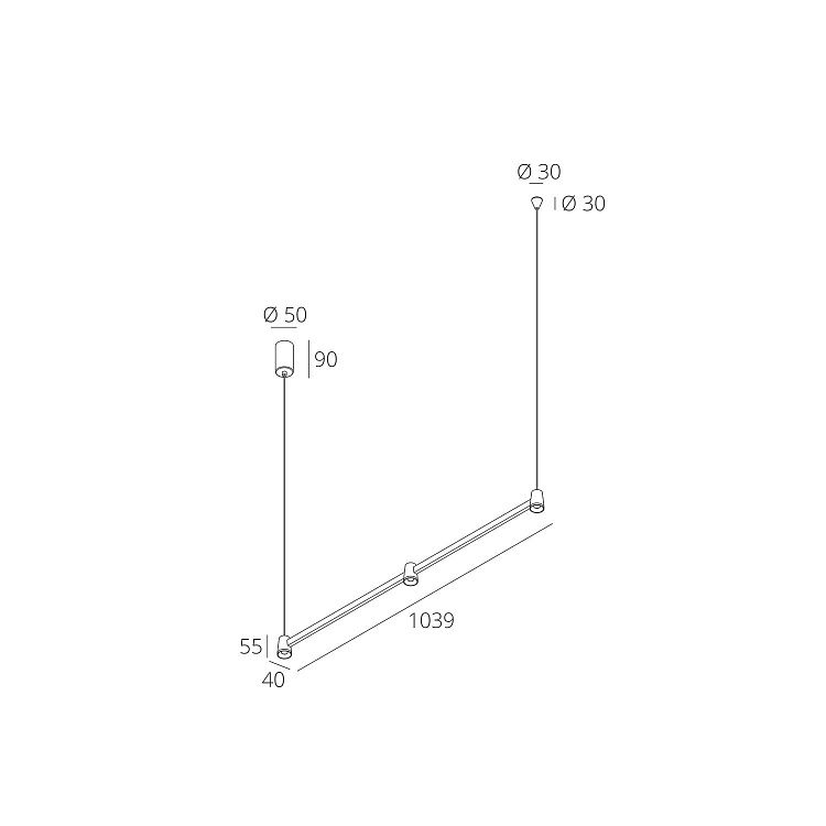 Skarlat  RHL7741 3×5W GD+BK 4000K