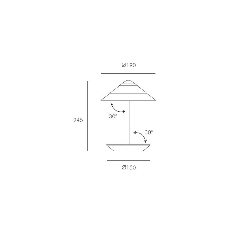 Skarlat RTD3005 12W BK 3000K