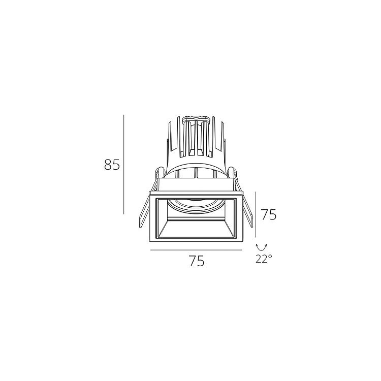 Skarlat  RSL74133 7W WH+BK 4000K