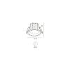 Skarlat RDL73028-3.5 15W WH 3000K-0