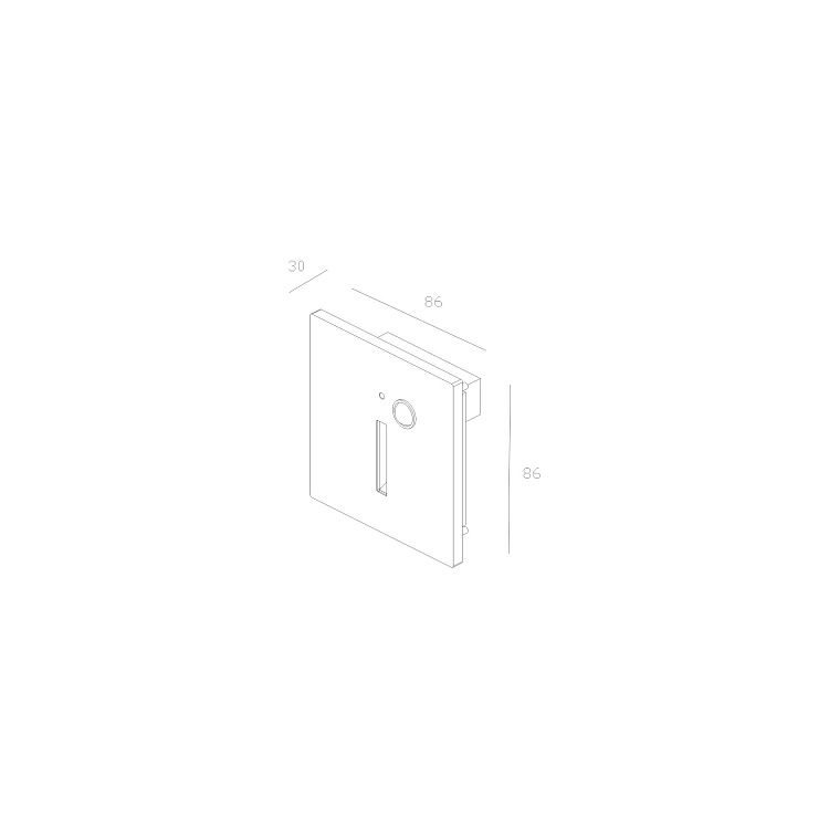 Skarlat  RWLB181 1W BK 3000K