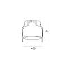 Skarlat RSL74W003-2.5 12W BK 4000K-0