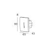 Skarlat  RWLB108 1W BK 3000K-0