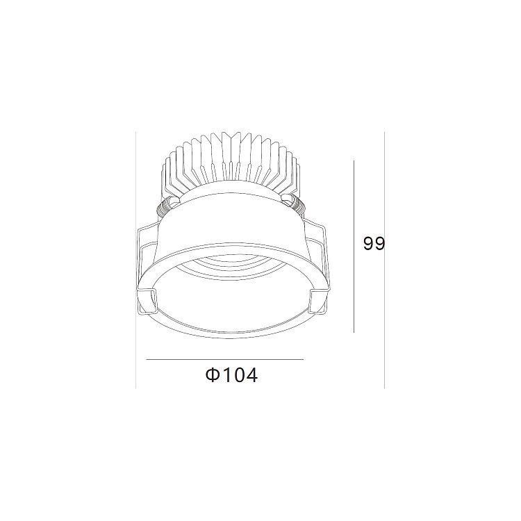 Skarlat RSL74W005-3 20W BK 4000K