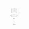 Skarlat RSL74298 12W WH+BK 3000K-0