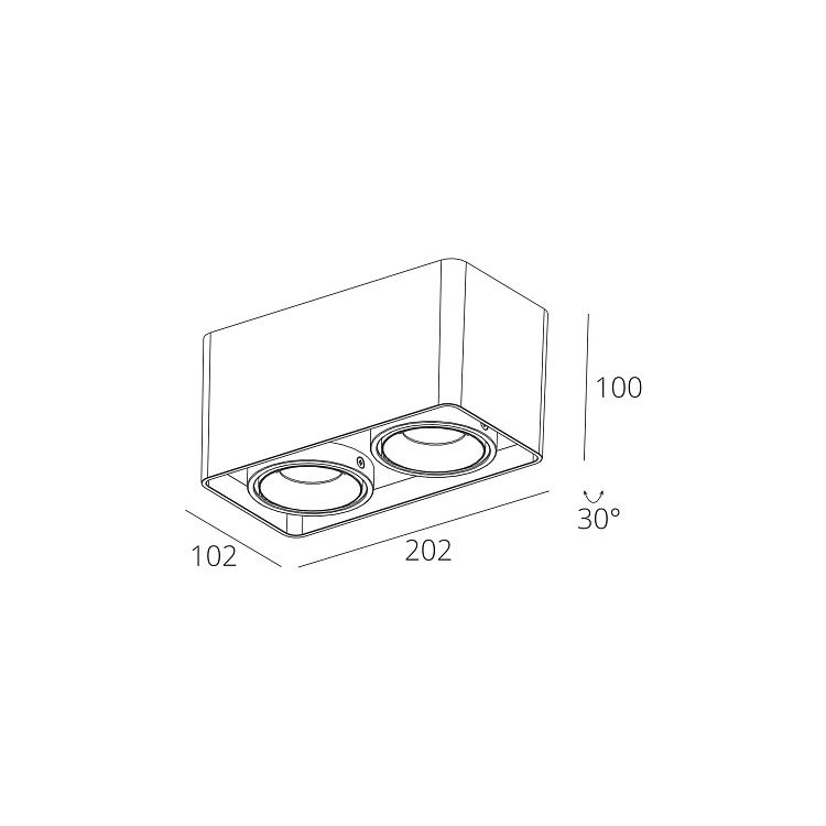 Skarlat RSLC78005 2*10W WH 3000K