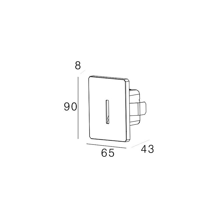 Skarlat  RWLB108 1W WH 3000K