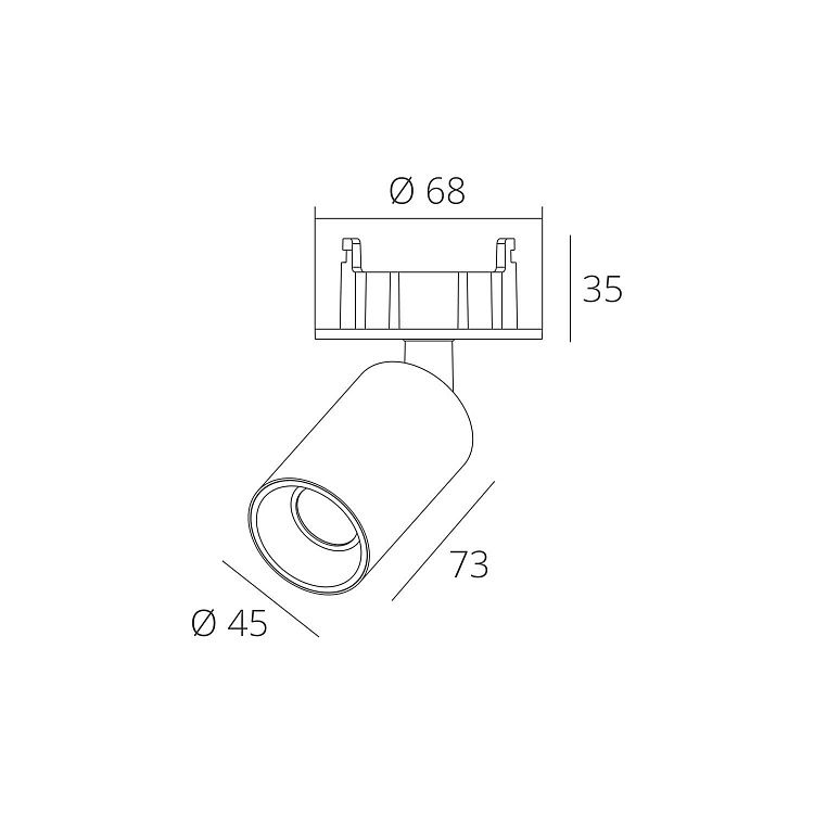 Skarlat  RSL74077 7W WH+BK 3000K