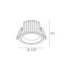 Skarlat RDL73027-3.5 12W WH+CHR 4000K-0