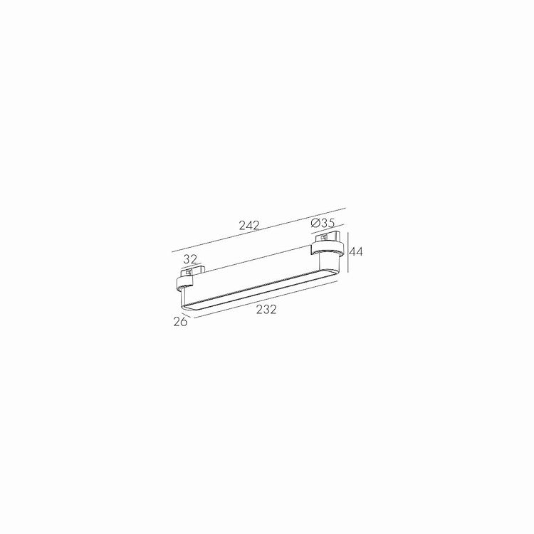 Skarlat RCZ-MZ08 10W WH+BK 4000K
