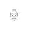 Skarlat  RSL74132 7W WH+BK 3000K-0