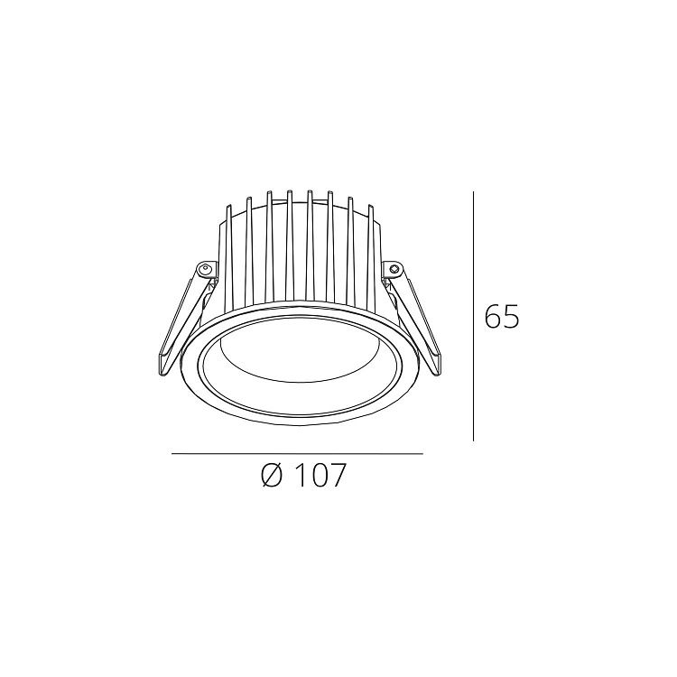 Skarlat RDL73027-3.5 12W WH+CHR 3000K