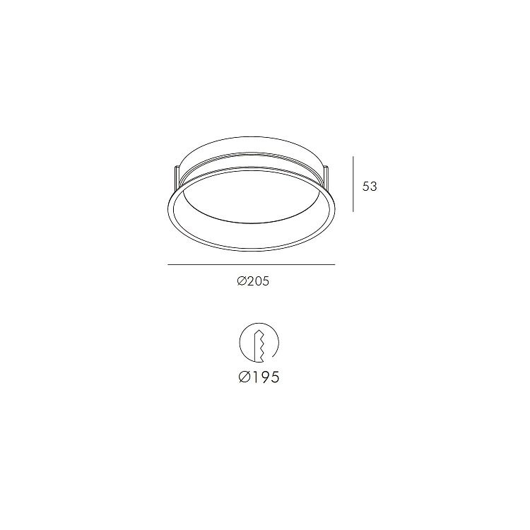 Skarlat  RDL73033 20W WH 3000K