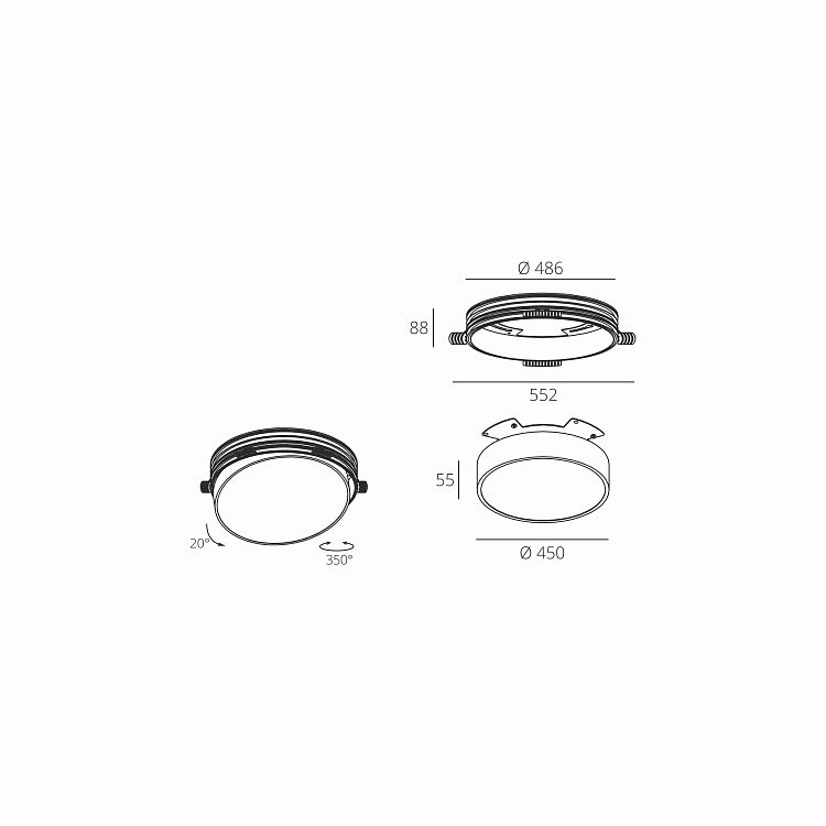 Skarlat  RDL73030 40W WH 4000K