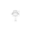 Skarlat RDL73028-5 24W WH 4000K-0