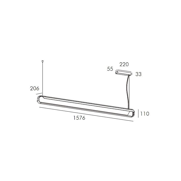 Skarlat  RHL77018 45W WH+BK 3000K