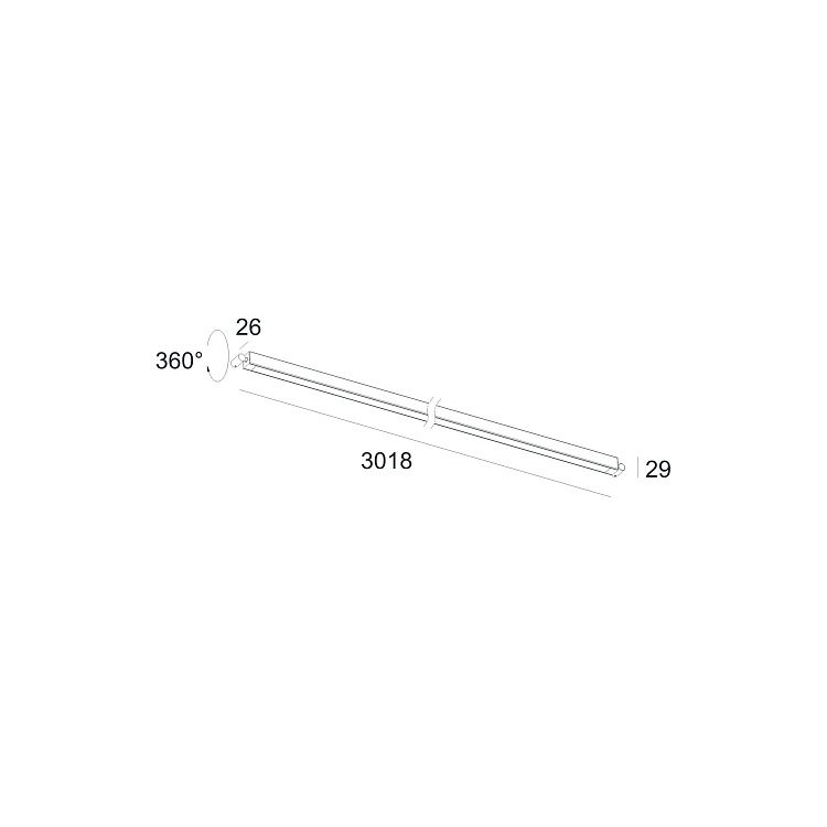 Skarlat  RWLB158 60W BK 3000K