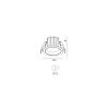 Skarlat RDL73028-3 10W BK 3000K-0