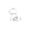 Skarlat RSLC7529 12W WH+BK 4000K-0