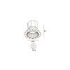 Skarlat RFL76089 12W WH+BK 4000K-0